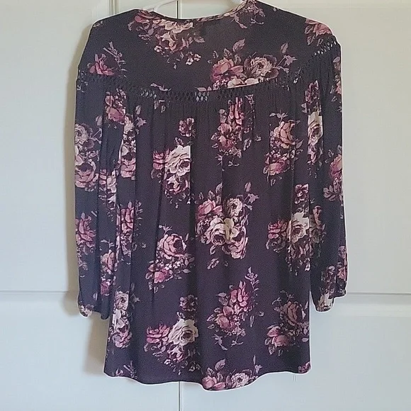 STITCH FIX EXCLUSIVE, Daniel Rainn, Bohemian blouse, crochet detail, sz sm - Picture 7 of 7